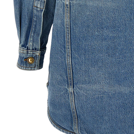 Palm Angels Blue Cotton Denim Jacket