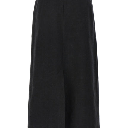 Loulou De Saison Black Cotton Mini Skirt
