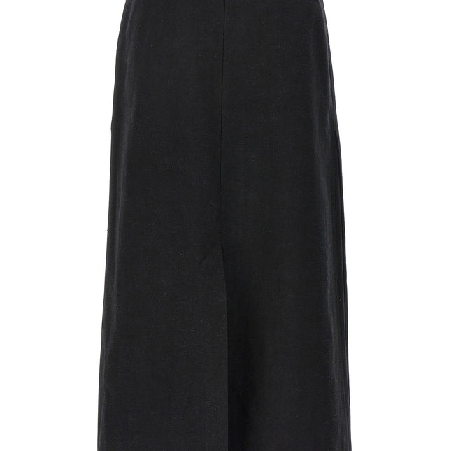 Loulou De Saison Black Cotton Mini Skirt