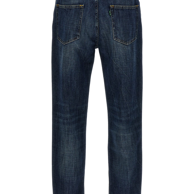 Department 5 Blue Cotton Straight-Leg Jeans