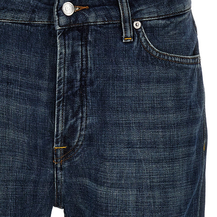 Department 5 Blue Cotton Straight-Leg Jeans