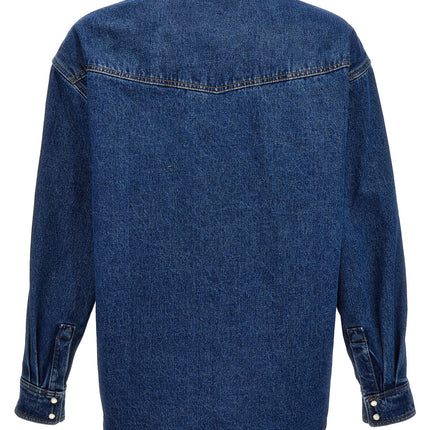 Palm Angels Blue Polyester Denim Jacket