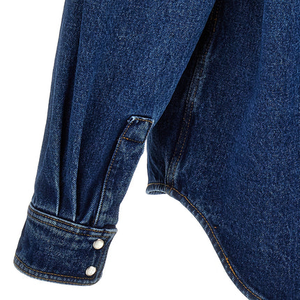 Palm Angels Blue Polyester Denim Jacket