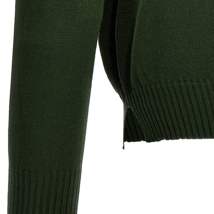 MA'RY'YA Bicolor Cotton Cardigan