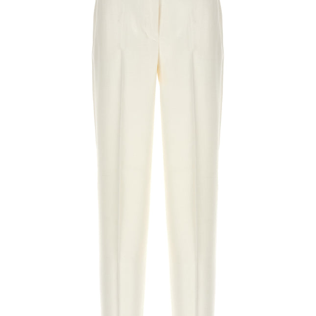 Kiton White Viscose Pants