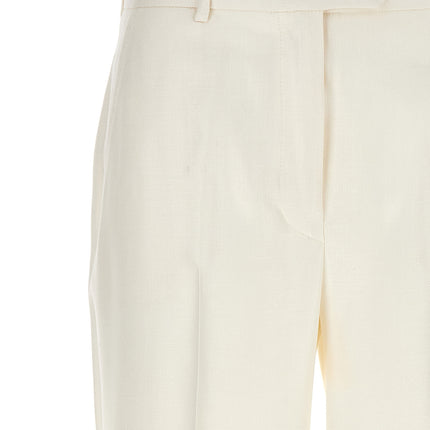 Kiton White Viscose Pants