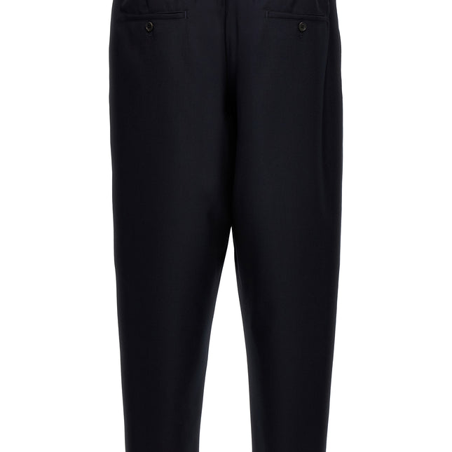 Marni Blue Virgin Wool Cropped Pants