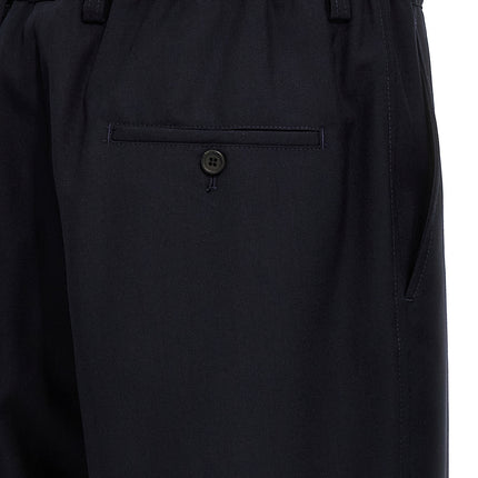 Marni Blue Virgin Wool Cropped Pants