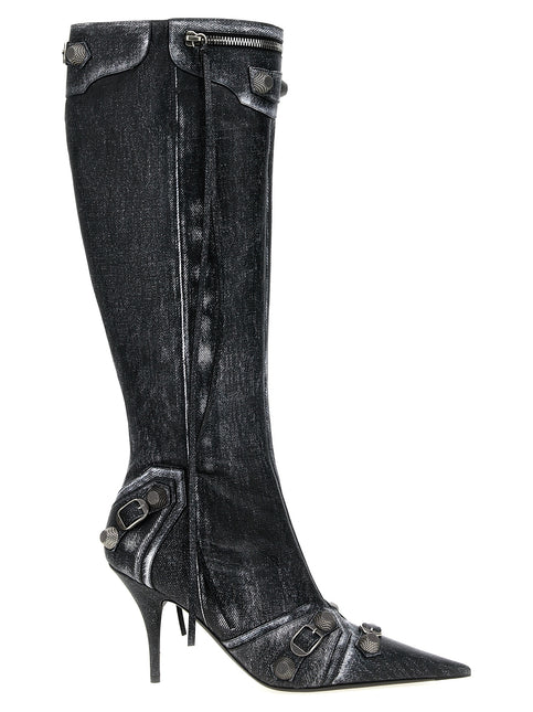 Balenciaga Black Lamb Leather Over The Knee