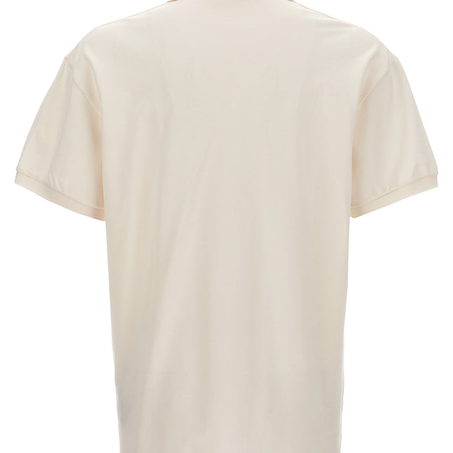 Palm Angels White Polyester Polo Shirt