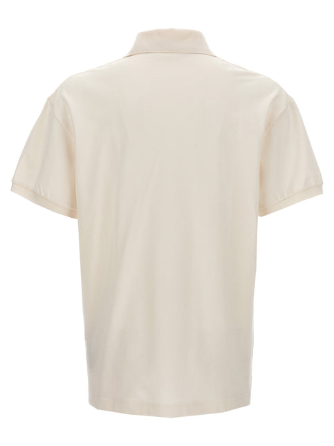 Palm Angels White Polyester Polo Shirt