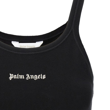 Palm Angels Bicolor Cotton Sport Bra