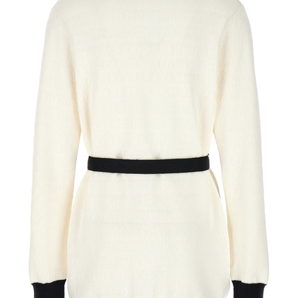 Bally Bicolor Viscose Cardigan