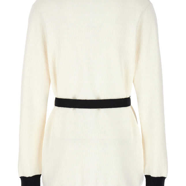 Bally Bicolor Viscose Cardigan