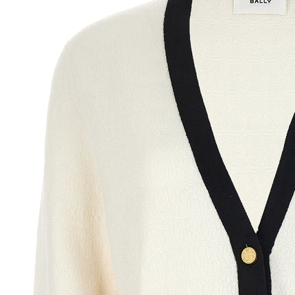 Bally Bicolor Viscose Cardigan