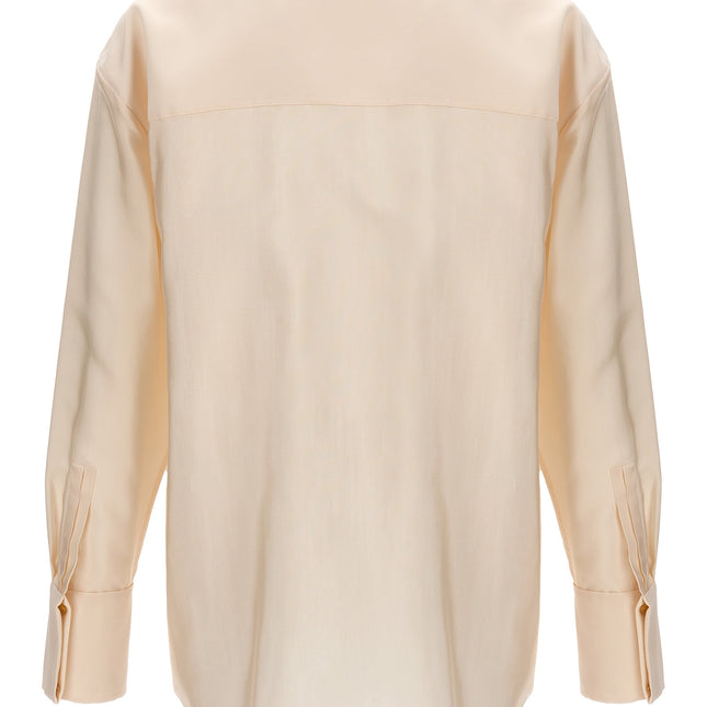 Saint Laurent Beige Acetate Blouse