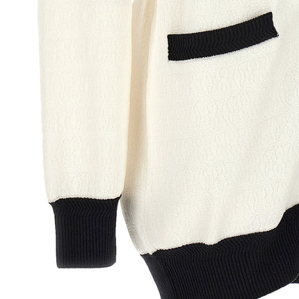 Bally Bicolor Viscose Cardigan