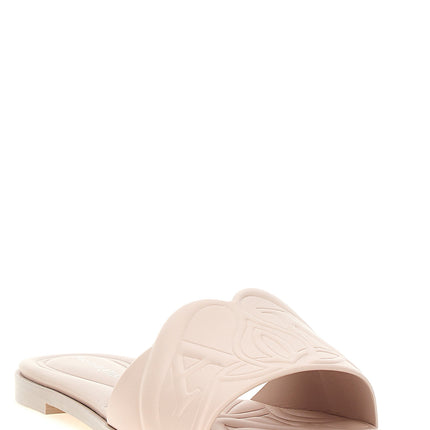Alexander McQueen Multicolor Calfskin Slides