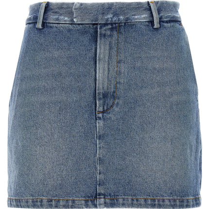 Armarium Blue Cotton Long Skirt