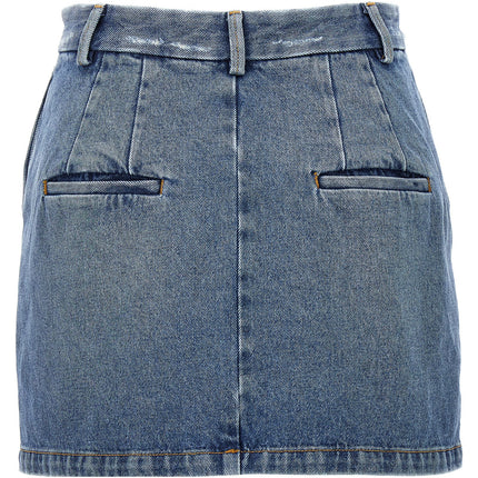 Armarium Blue Cotton Long Skirt