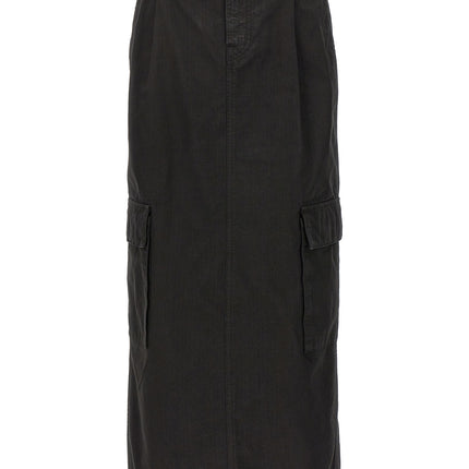Armarium Black Cotton Mini Skirt