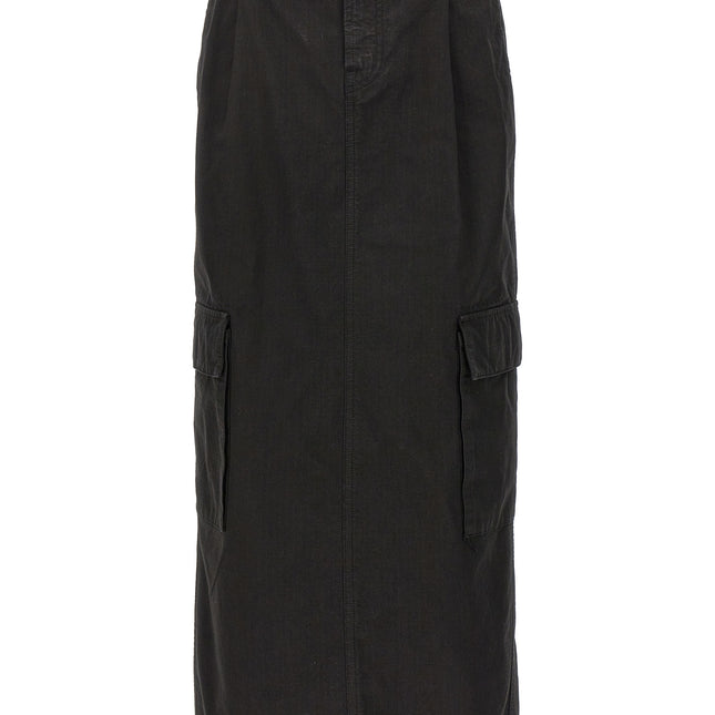 Armarium Black Cotton Mini Skirt
