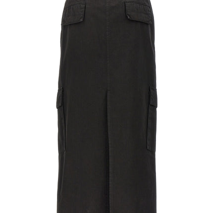 Armarium Black Cotton Mini Skirt