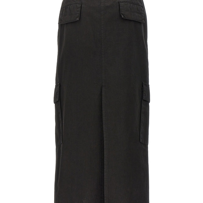 Armarium Black Cotton Mini Skirt