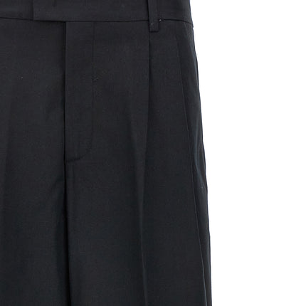 Armarium Black Cotton Casual Pants