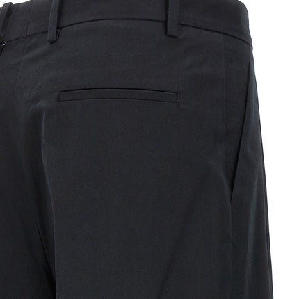 Armarium Black Cotton Casual Pants