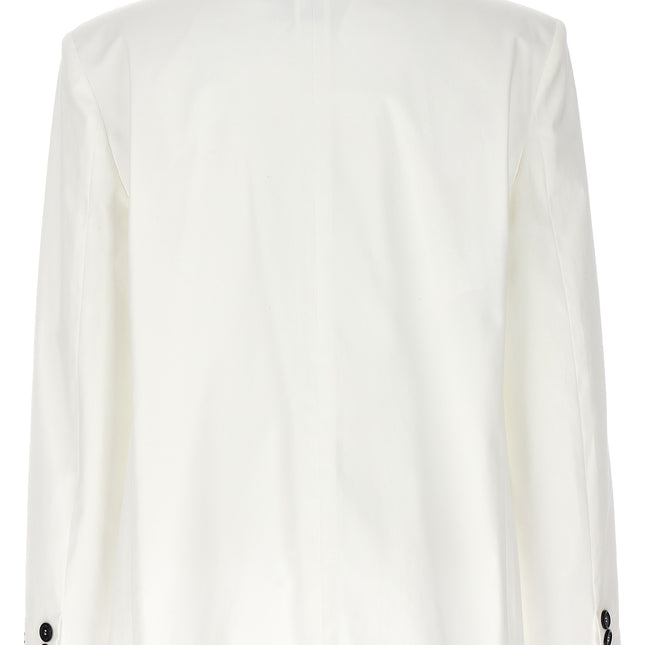 Moschino White Cotton Blazer