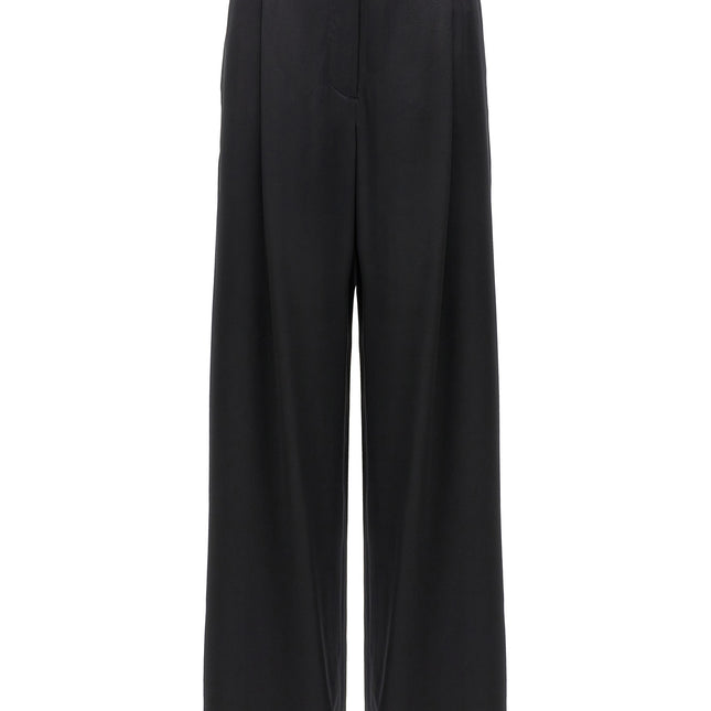 Max Mara Black Silk Casual Pants