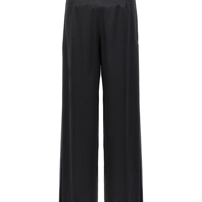 Max Mara Black Silk Casual Pants