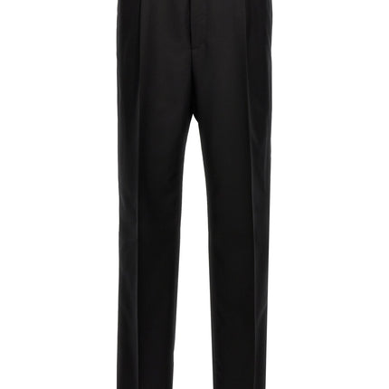Fendi Black Virgin Wool Dress Pants