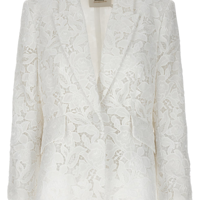 Zimmermann White Polyester Blazer