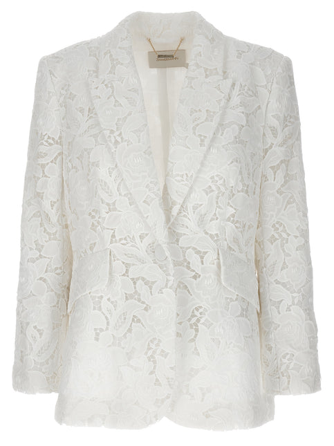 Zimmermann White Polyester Blazer