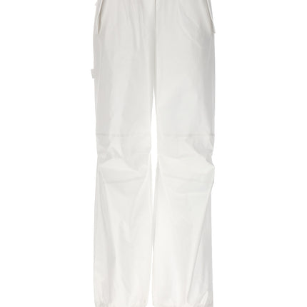 NUDE White Cotton Cargo Pants