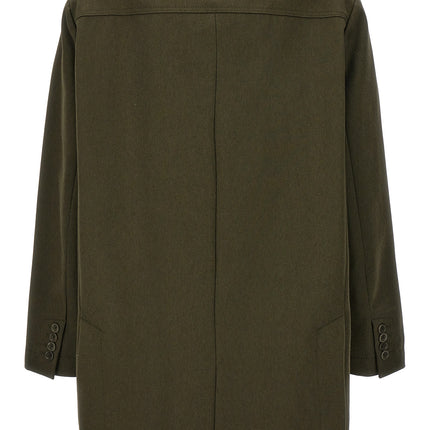Max Mara Bicolor Cotton Full-Length Jacket