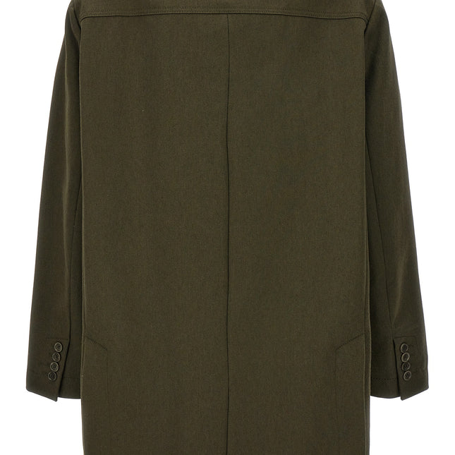 Max Mara Bicolor Cotton Full-Length Jacket