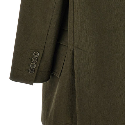 Max Mara Bicolor Cotton Full-Length Jacket