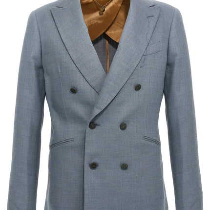MAURIZIO MIRI Blue Silk Blazer