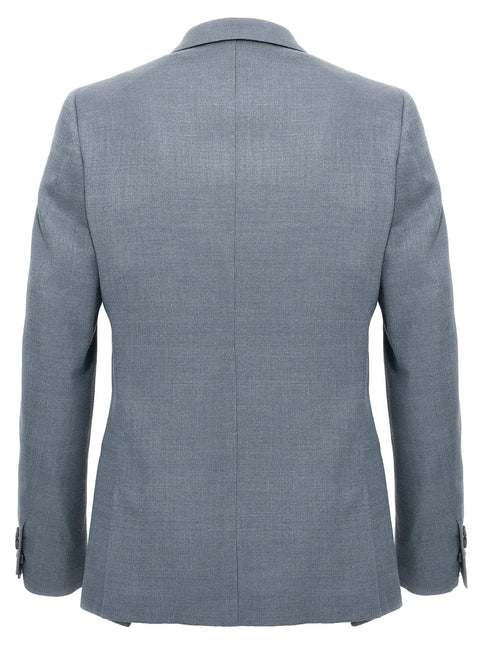 MAURIZIO MIRI Blue Silk Blazer