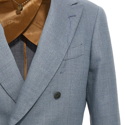 MAURIZIO MIRI Blue Silk Blazer