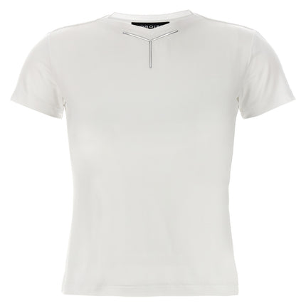 Y/PROJECT White Viscose T-Shirt