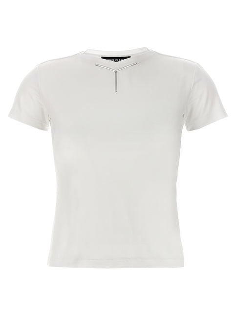 Y/PROJECT White Viscose T-Shirt
