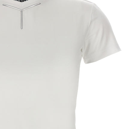 Y/PROJECT White Viscose T-Shirt