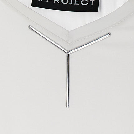Y/PROJECT White Viscose T-Shirt