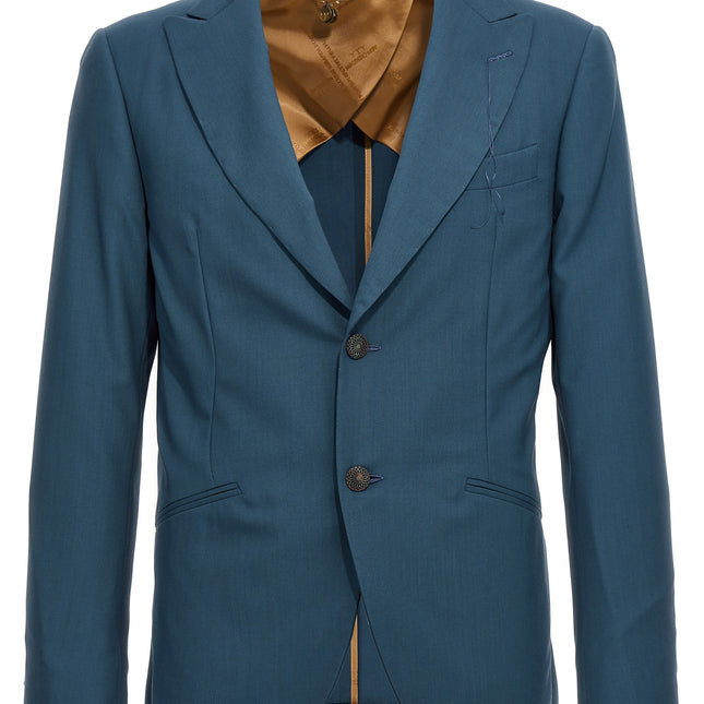 MAURIZIO MIRI Blue Wool Blazer