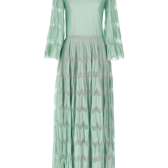 ANTONINO VALENTI Bicolor Viscose Long Dress