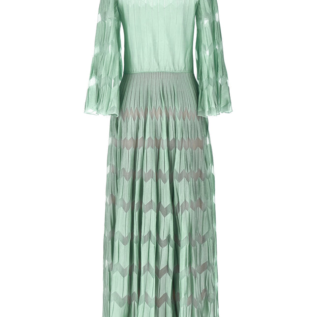ANTONINO VALENTI Bicolor Viscose Long Dress